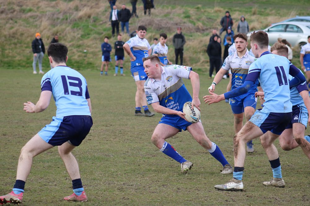 Leeds Rhinos Foundation’s Development Academy team, featuring players from Leeds Sixth Form College and Leeds City College, in action