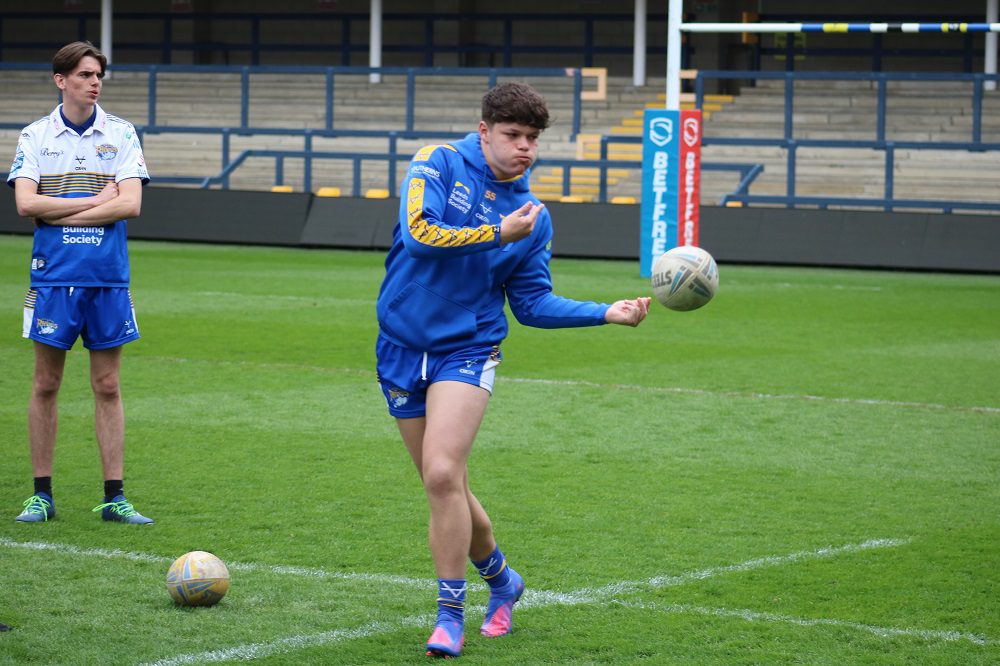 Leeds City College student-athlete Kyden Frater, who has signed a contract with Leeds Rhinos