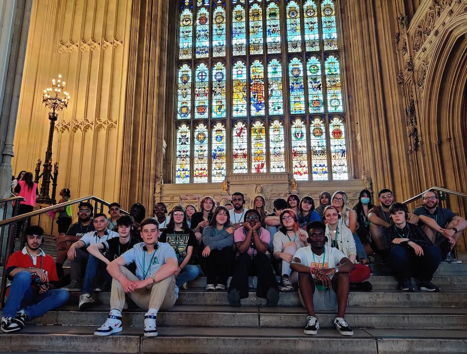 Leeds Sixth Form College students visited the Houses of Commons during their trip to London